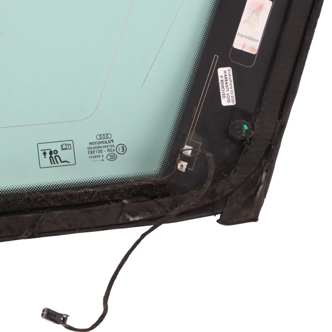 Audi A4 B8 Quarter Side Window Glass Green Rear Left N/S AS2 - SKU 8K9845299M - Part number 8K9845299M