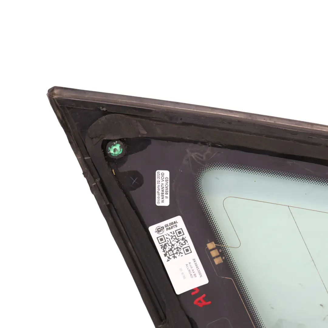 Fixed Window Glass Glazing AS2 Right O/S to Audi A4 B8 Avant Rear with Part number 8K9845300N Audi A4 B8 Avant Rear Fixed Window Glass Glazing AS2 Right O/S - SKU 8K9845300N - Part number 8K9845300N