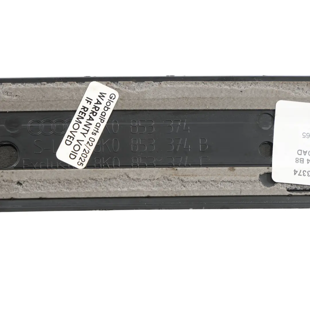 Puerta Delantera Derecha Entrada Tira Placa Allroad Quattro para Audi A4 B8 Avant con número de pieza 8K9853374 Audi A4 B8 Avant Puerta Delantera Derecha Entrada Tira Placa Allroad Quattro - SKU 8K9853374 - Número de pieza 8K9853374