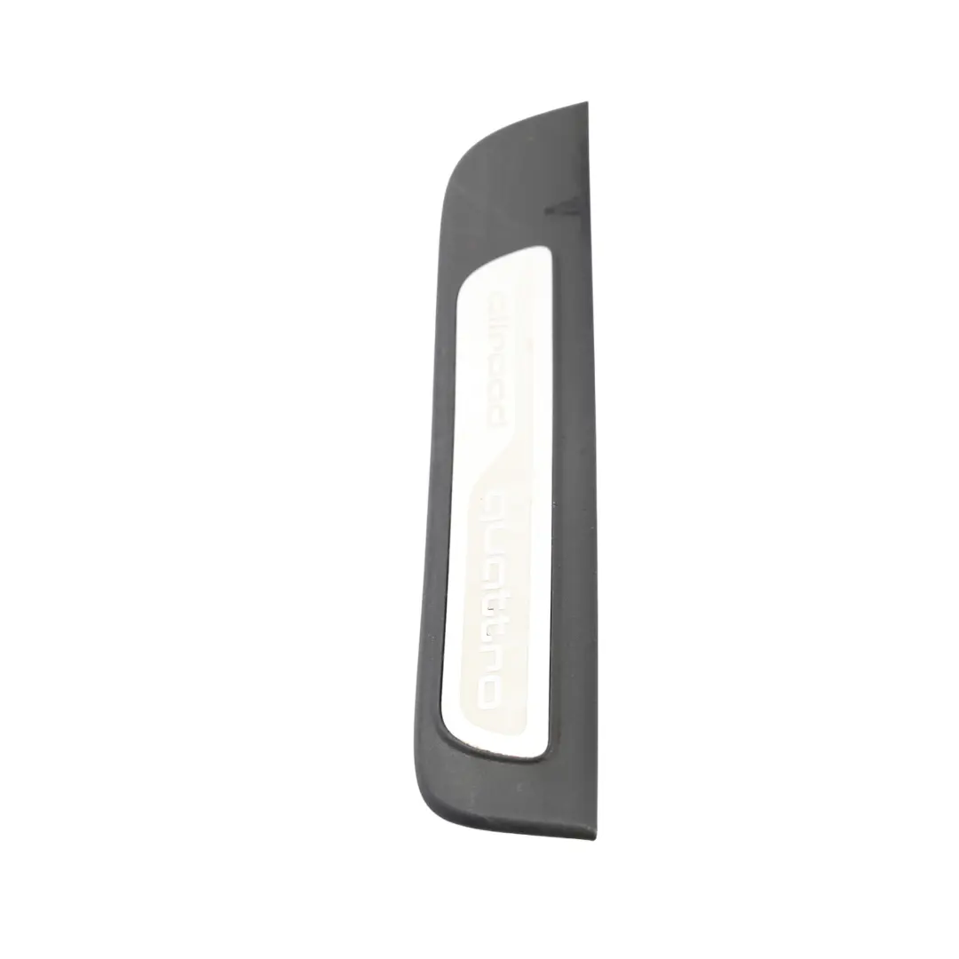 Puerta Trasera Derecha Entrada Tira Placa Allroad Quattro para Audi A4 B8 Avant con número de pieza 8K9853376 Audi A4 B8 Avant Puerta Trasera Derecha Entrada Tira Placa Allroad Quattro - SKU 8K9853376 - Número de pieza 8K9853376