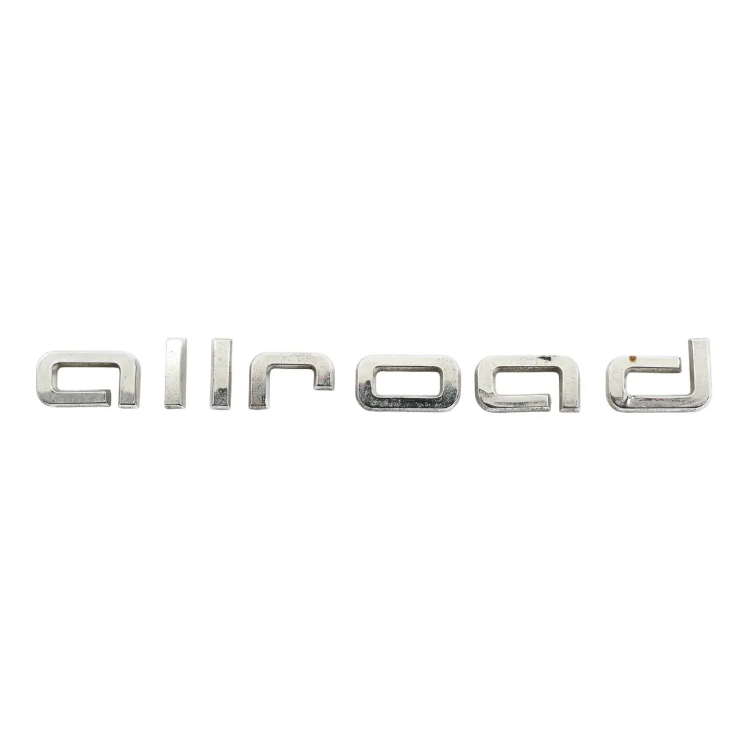 Audi A4 B8 Rear Tailgate Hatch Boot Lid ALLROAD Emblem Label Chrome - SKU 8K9853735A - Part number 8K9853735A
