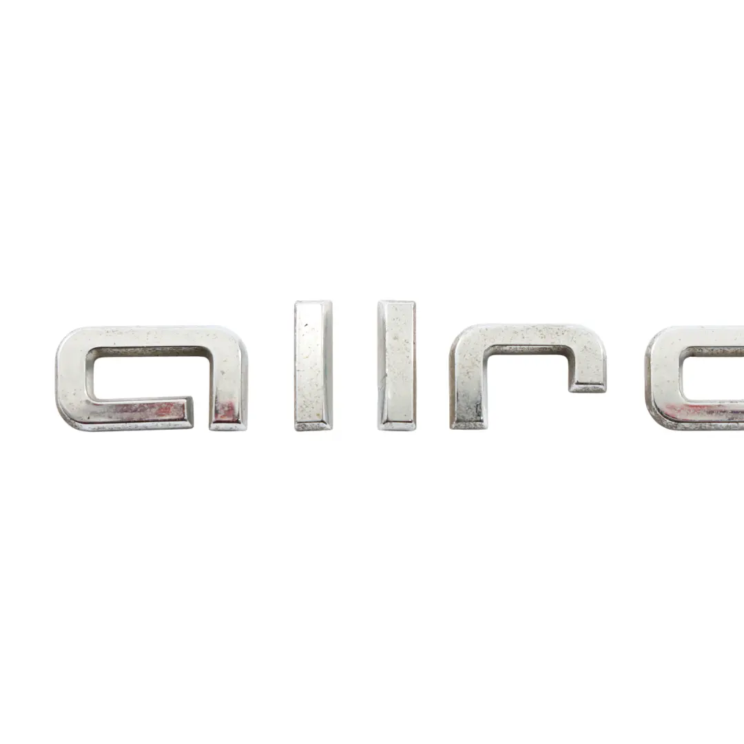 Audi A4 B8 Rear Tailgate Hatch Boot Lid ALLROAD Emblem Label Chrome - SKU 8K9853735A - Part number 8K9853735A