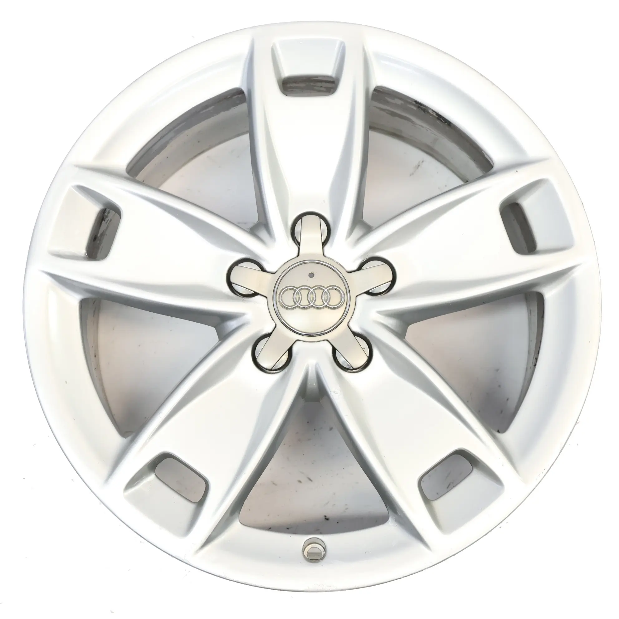 Audi A3 8P Silver Wheel Alloy Rim 17" 7,5J ET:56 Star Spoke 8P0601025BL