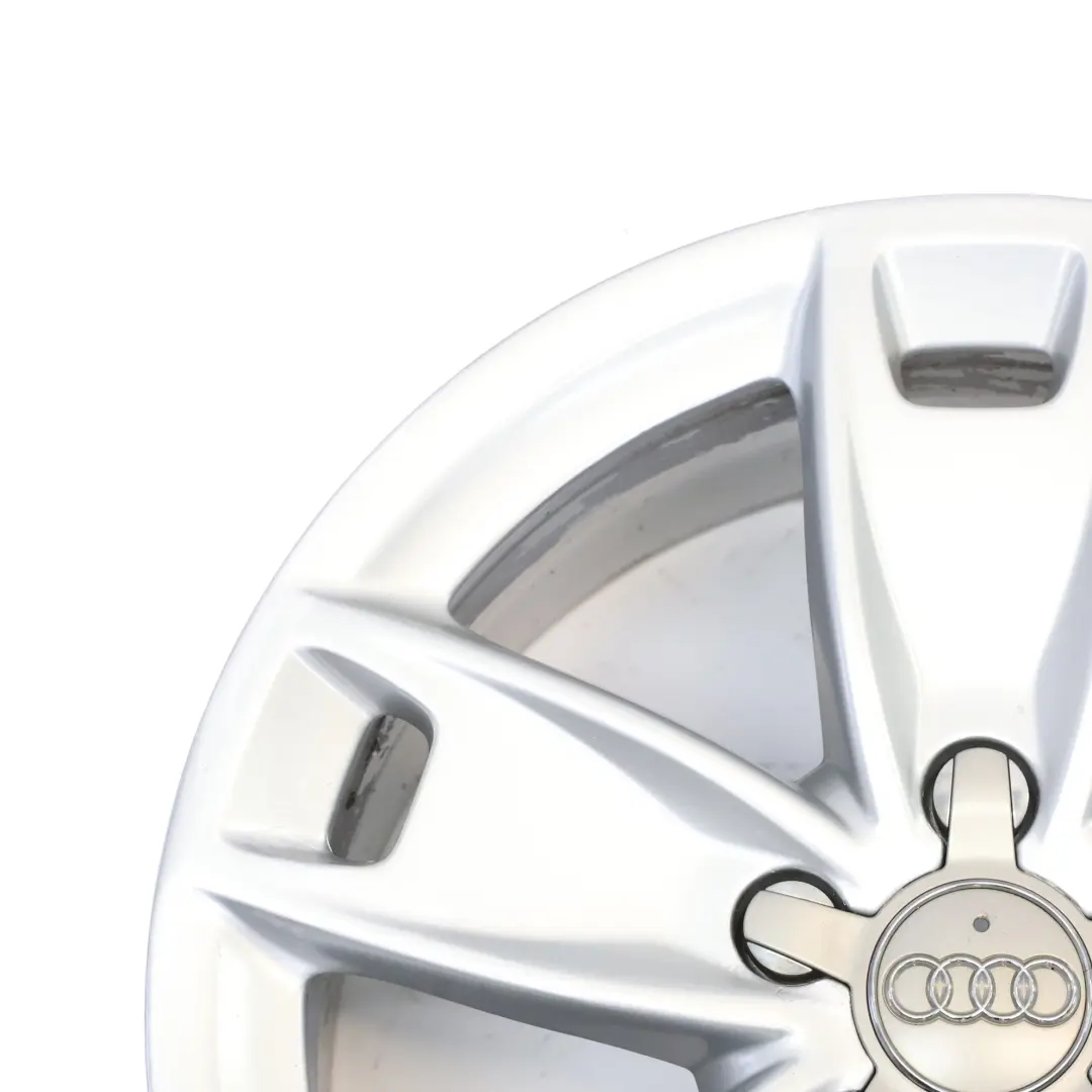 Audi A3 8P Silver Wheel Alloy Rim 17" 7,5J ET:56 Star Spoke - SKU 8P0601025BL-4 - Part number 8P0601025BL