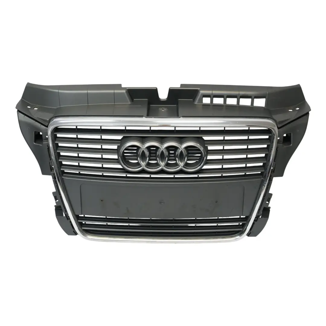 Audi A3 8P Centre Upper Front Grille Radiator Trim Cover Panel - SKU 8P0853651M - Part number 8P0853651M