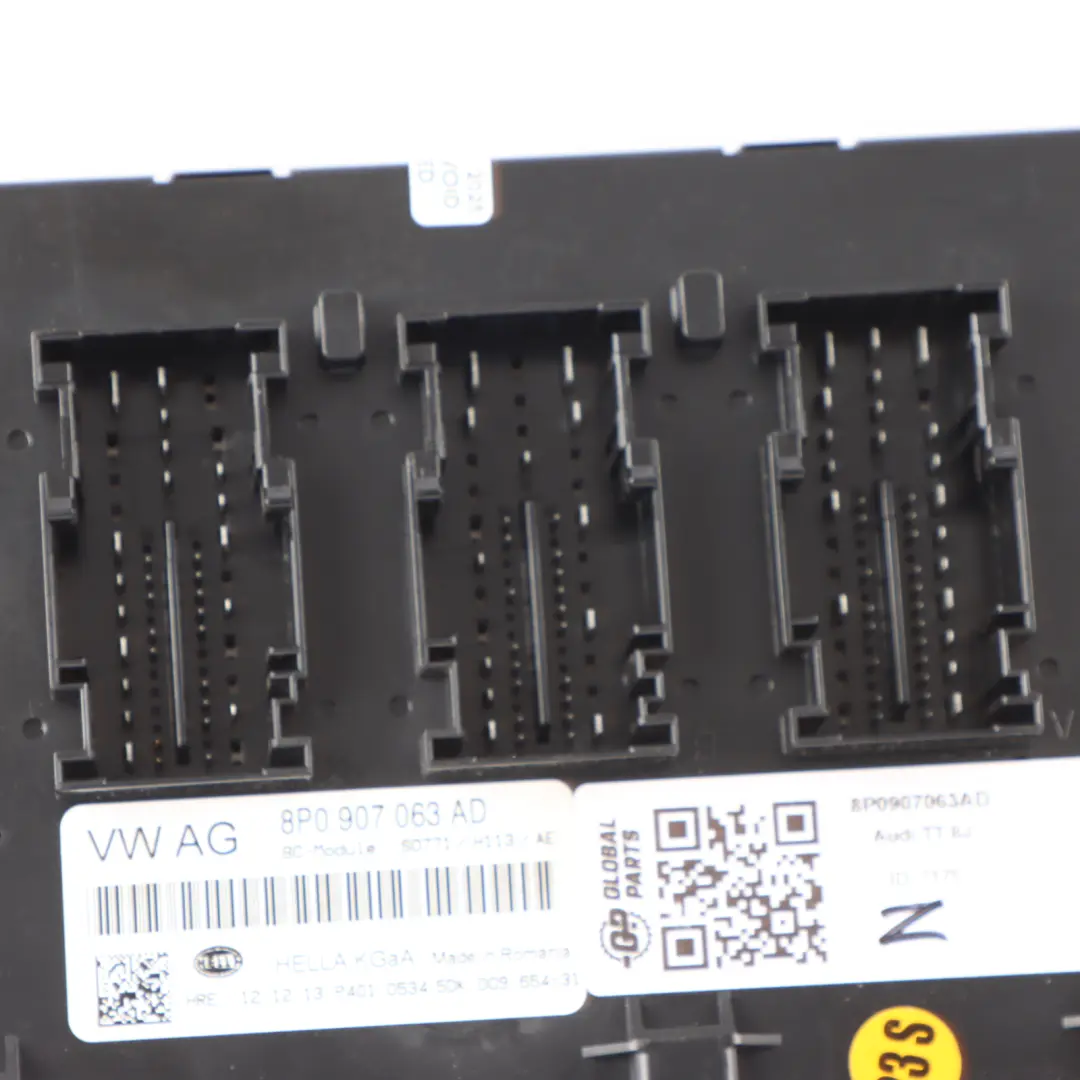 Audi TT 8J BCM Unidad Control De Confort De Carrocería ECU - SKU 8P0907063AD - Número de pieza 8P0907063AD