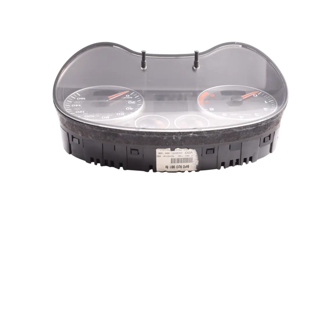 Instrument Cluster Clocks Speedometer Automatic to Audi A3 8P Petrol with Part number 8P0920981M Audi A3 8P Petrol Instrument Cluster Clocks Speedometer Automatic - SKU RHD-8P0920981M - Part number 8P0920981M