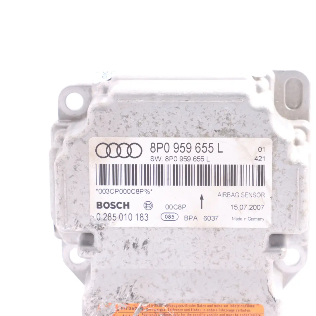 Moduł Poduszek Powietrznych Airbag ECU do Audi A3 8P o numerze 8P0959655L Audi A3 8P Moduł Poduszek Powietrznych Airbag ECU - SKU 8P0959655L - Numer Części 8P0959655L