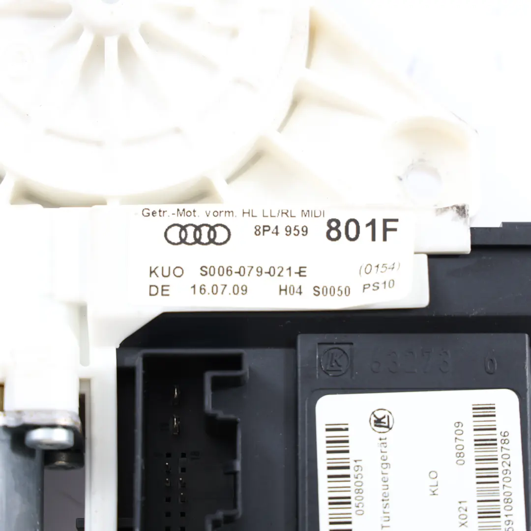 Alzacristalli Motore Regolatore Anteriore Destro per Audi A3 8P con numero di parte 8P0959801F Audi A3 8P Alzacristalli Motore Regolatore Anteriore Destro - SKU 8P0959801F - Numero di parte 8P0959801F