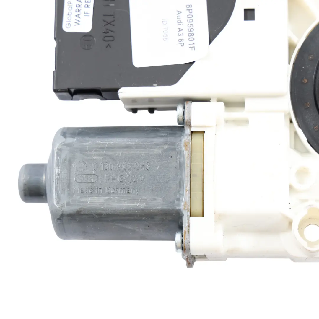 Audi A3 8P Door Window Lifter Regulator Motor Front Right O/S - SKU 8P0959801F - Part number 8P0959801F