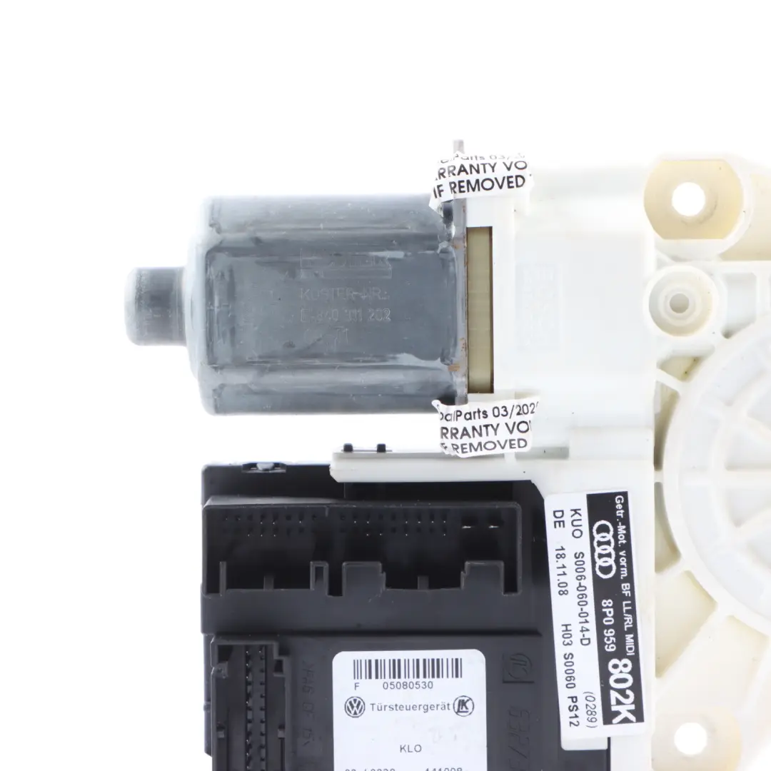 Audi A3 8P Lève Vitre Moteur Avant Gauche - SKU 8P0959802K - Numéro de pièce 8P0959802K