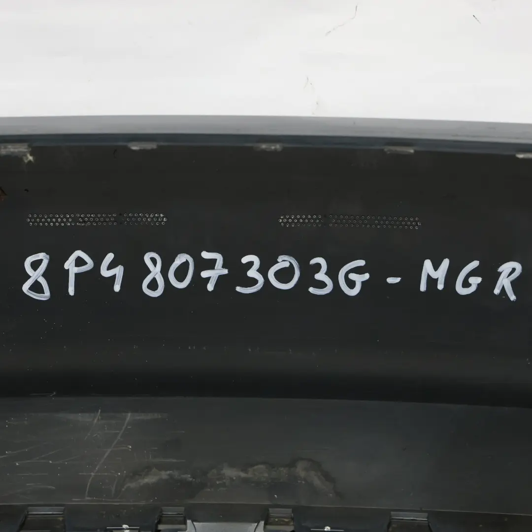 Sportback Rear Bumper Trim Panel Meteor Grey Pearl Metallic - Z7H to Audi A3 8P with Part number 8P4807303G Audi A3 8P Sportback Rear Bumper Trim Panel Meteor Grey Pearl Metallic - Z7H - SKU 8P4807303G-MGR - Part number 8P4807303G