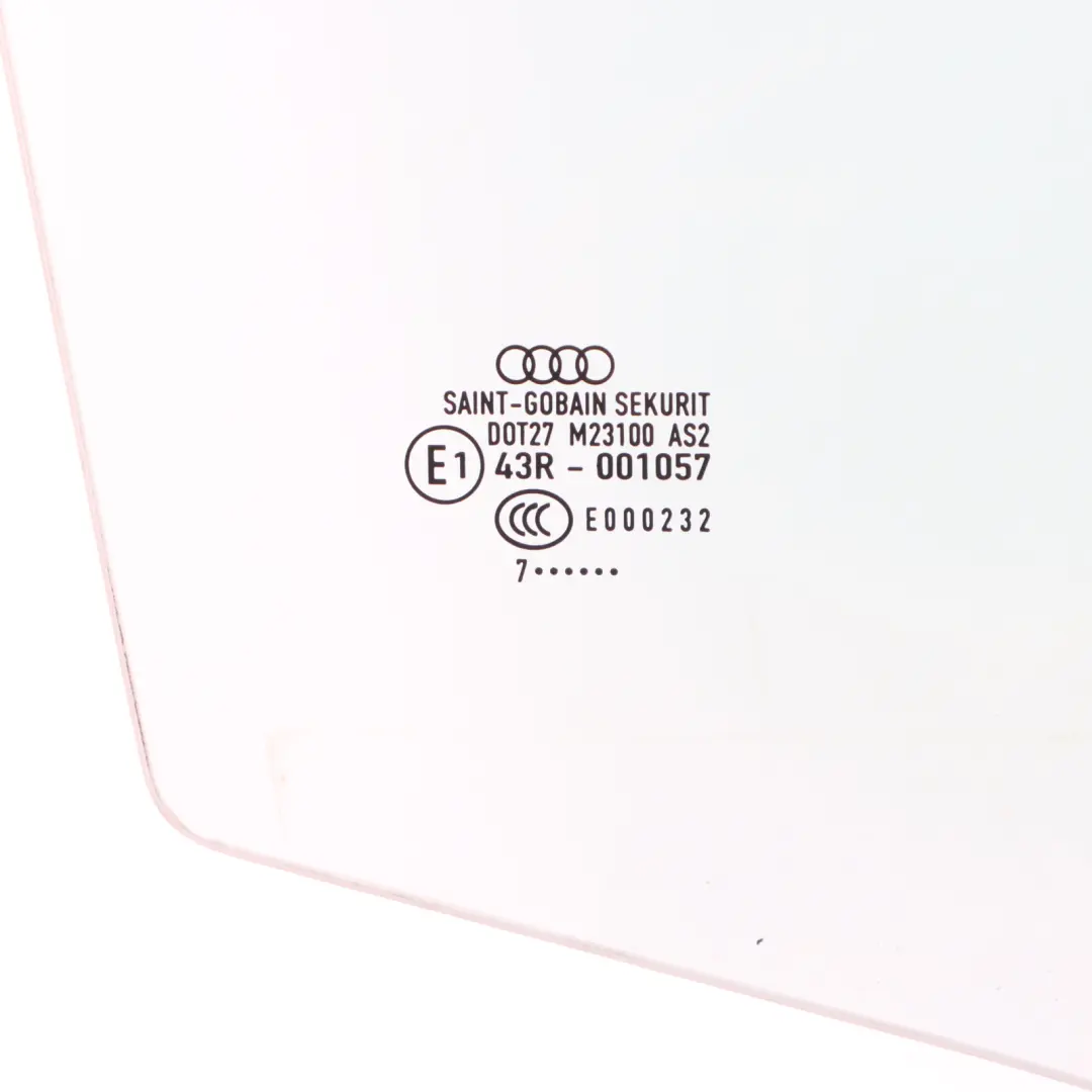Audi A3 8P 5D Puerta Ventana Cristal Puerta Trasera Derecha AS2 - SKU 8P4845206 - Número de pieza 8P4845206