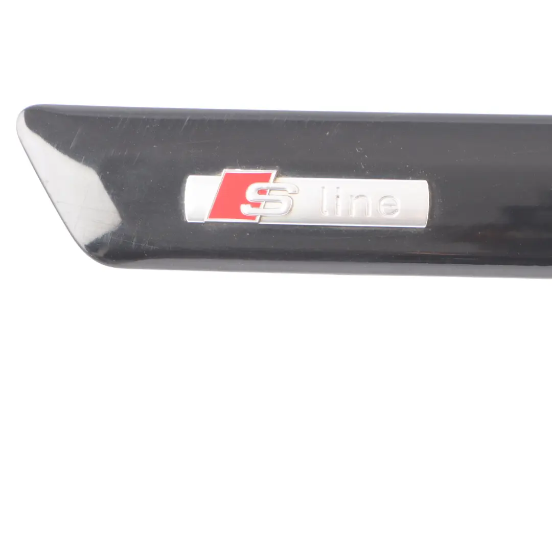 Door Sill Cover Moulding Strip Right O/S Phantom Black - Z9Y to Audi A3 S3 8P Rear with Part number 8P4853964A Audi A3 S3 8P Rear Door Sill Cover Moulding Strip Right O/S Phantom Black - Z9Y - SKU 8P4853964A-PHB - Part number 8P4853964A