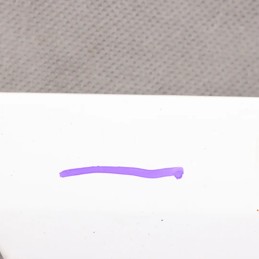 Door Trim Moulding Strip Rear Left N/S Ibis White - Y9C to Audi A3 8P with Part number 8P4853969F Audi A3 8P Door Trim Moulding Strip Rear Left N/S Ibis White - Y9C - SKU 8P4853969F-IWH - Part number 8P4853969F