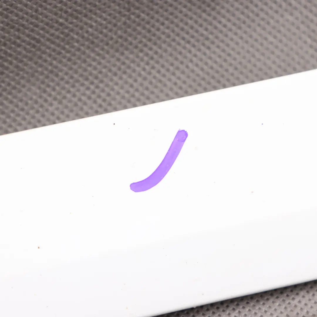 Door Trim Moulding Strip Rear Left N/S Ibis White - Y9C to Audi A3 8P with Part number 8P4853969F Audi A3 8P Door Trim Moulding Strip Rear Left N/S Ibis White - Y9C - SKU 8P4853969F-IWH - Part number 8P4853969F