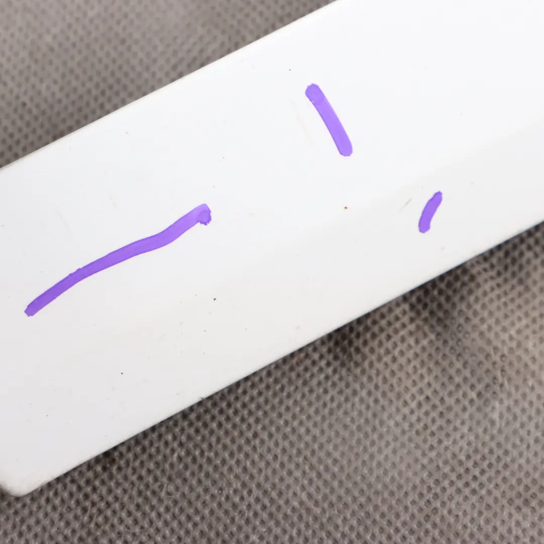 Door Trim Moulding Strip Rear Left N/S Ibis White - Y9C to Audi A3 8P with Part number 8P4853969F Audi A3 8P Door Trim Moulding Strip Rear Left N/S Ibis White - Y9C - SKU 8P4853969F-IWH - Part number 8P4853969F