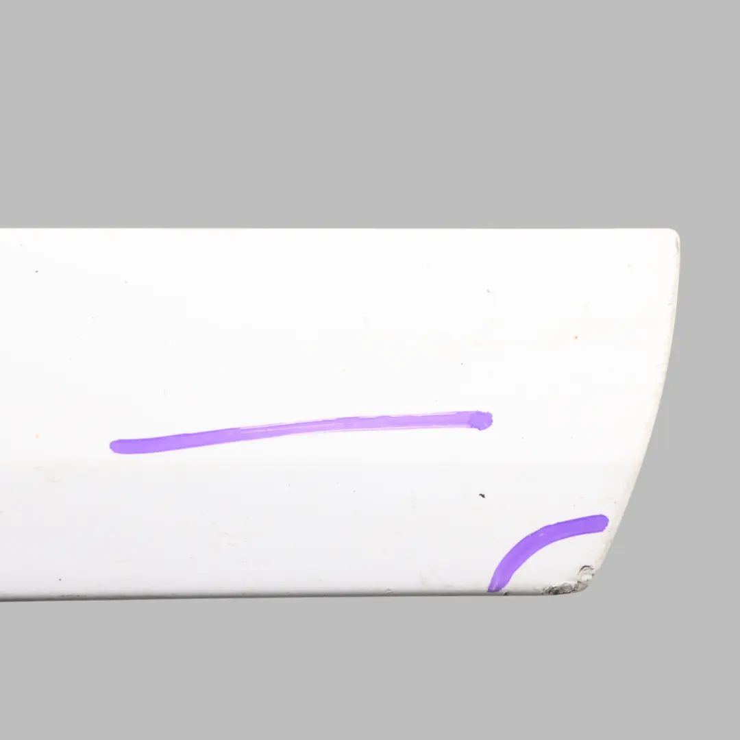 Door Trim Moulding Strip Rear Right O/S Ibis White - Y9C to Audi A3 8P with Part number 8P4853970F Audi A3 8P Door Trim Moulding Strip Rear Right O/S Ibis White - Y9C - SKU 8P4853970F-IWH - Part number 8P4853970F