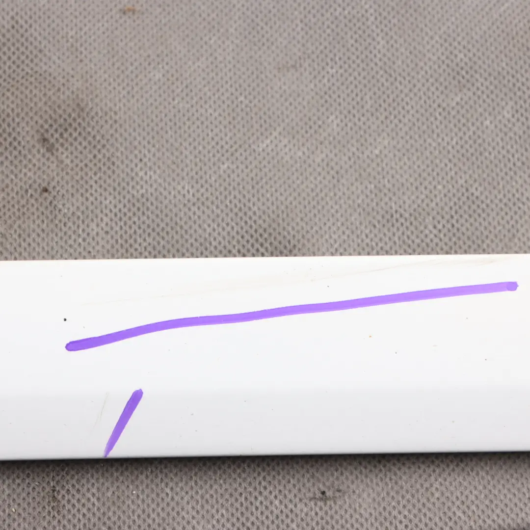 Door Trim Moulding Strip Rear Right O/S Ibis White - Y9C to Audi A3 8P with Part number 8P4853970F Audi A3 8P Door Trim Moulding Strip Rear Right O/S Ibis White - Y9C - SKU 8P4853970F-IWH - Part number 8P4853970F