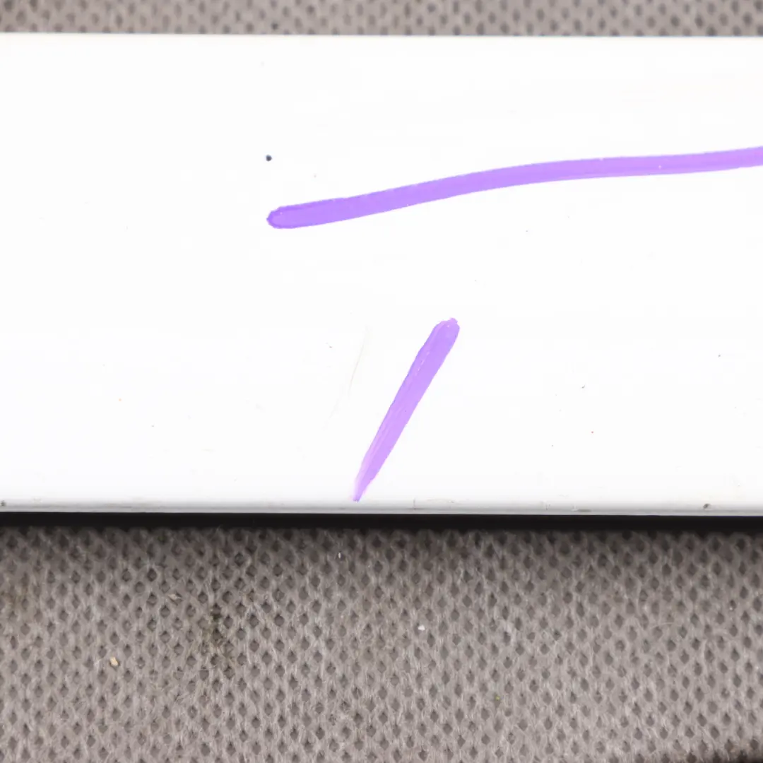 Audi A3 8P Door Trim Moulding Strip Rear Right O/S Ibis White - Y9C - SKU 8P4853970F-IWH - Part number 8P4853970F