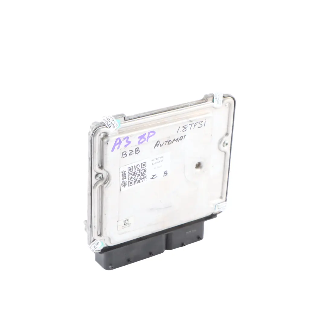 Audi A3 8P 1.8 TFSI BZB 160HP Engine Control Unit Module ECU Automatic - SKU 8P7907115 - Part number 8P7907115