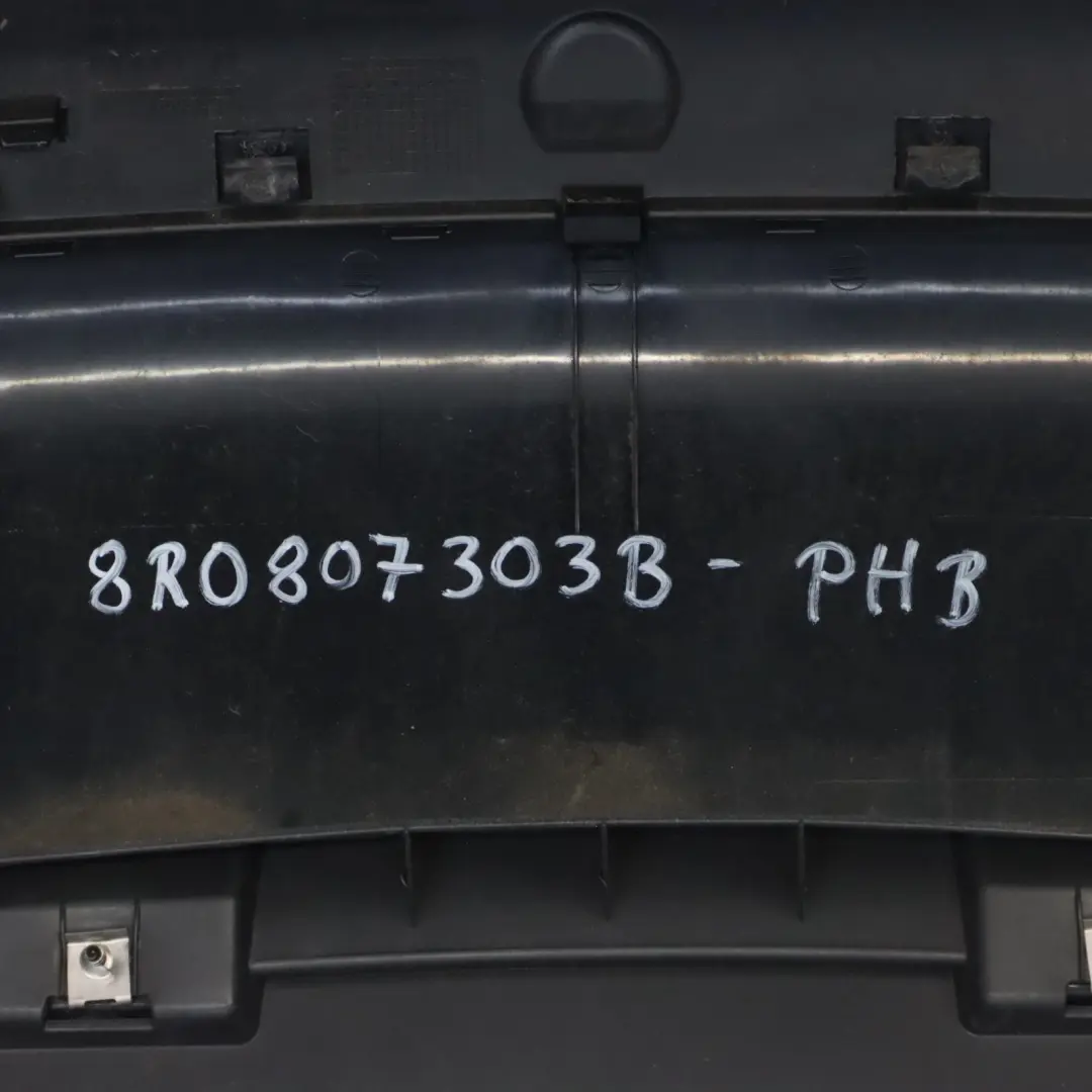 Bumper Trim Panel Covering Phantom Black - Z9Y to Audi Q5 8R Rear with Part number 8R0807303B Audi Q5 8R Rear Bumper Trim Panel Covering Phantom Black - Z9Y - SKU 8R0807303B-PHB - Part number 8R0807303B