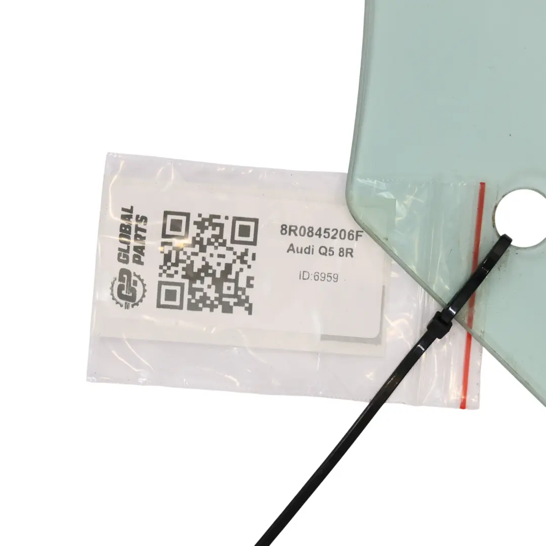Audi Q5 8R Door Side Window Glass AS2 Rear Right O/S - SKU 8R0845206F - Part number 8R0845206F