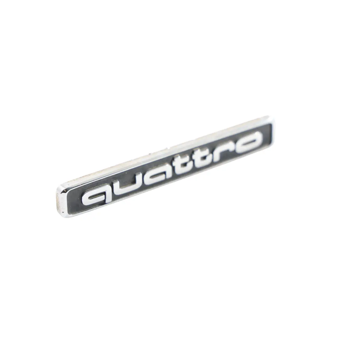 Audi Q5 8R Rear Tail Gate Hatch Quattro Lettering Badge Label Emblem - SKU 8R0853737A - Part number 8R0853737A