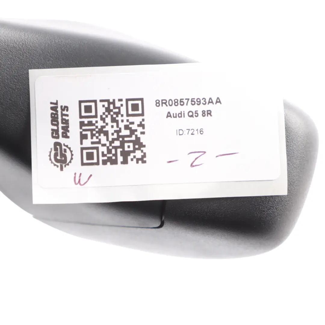 View Mirror Trim Holder Surround Cover Cap to Audi Q5 8R Rear with Part number 8R0857593AA Audi Q5 8R Rear View Mirror Trim Holder Surround Cover Cap - SKU 8R0857593AA - Part number 8R0857593AA