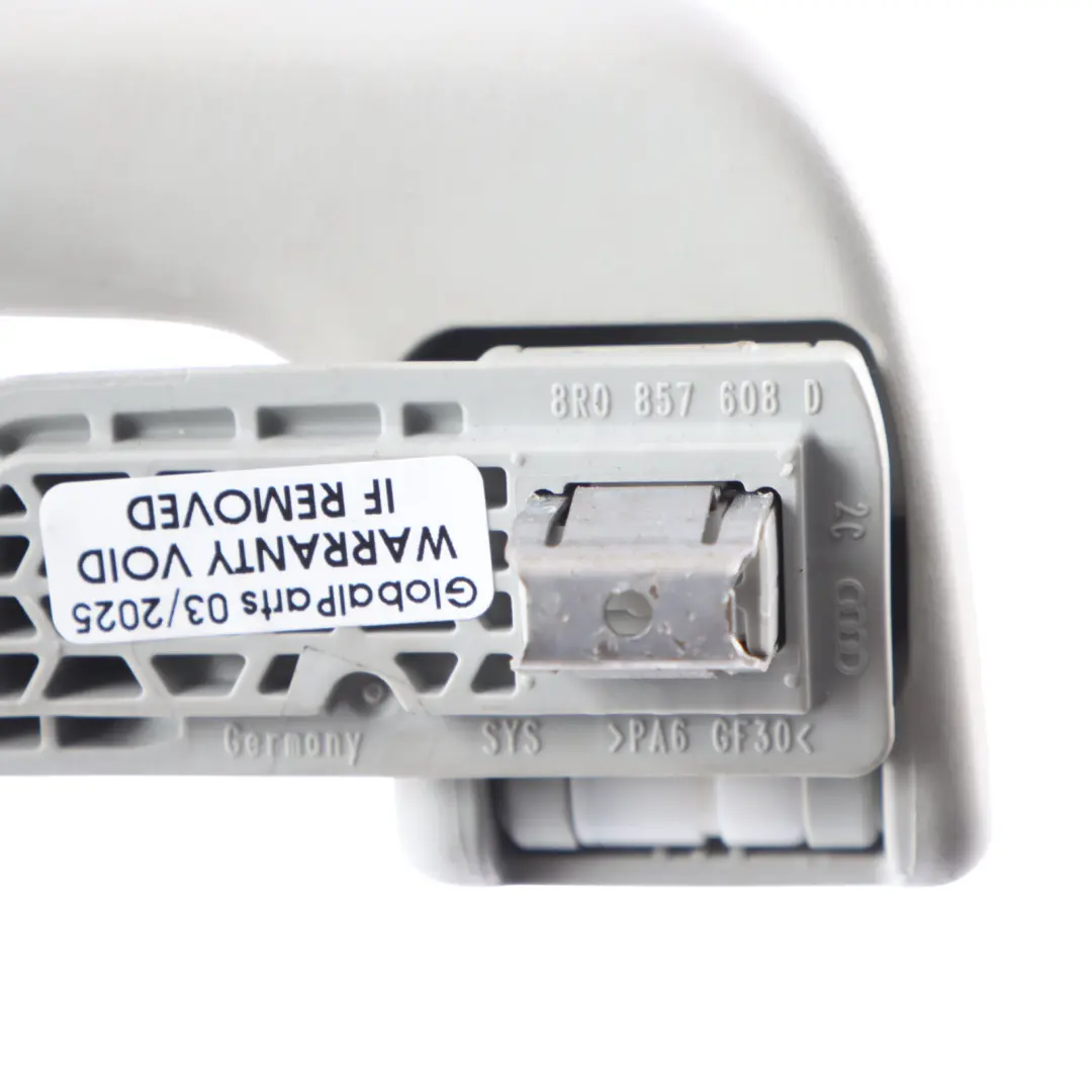 Audi A4 B8 A5 8T Q5 FY Uchwyt Rączka Podsufitki Prawy Tył Szary - SKU 8R0857608D-1 - Numer Części 8R0857608D