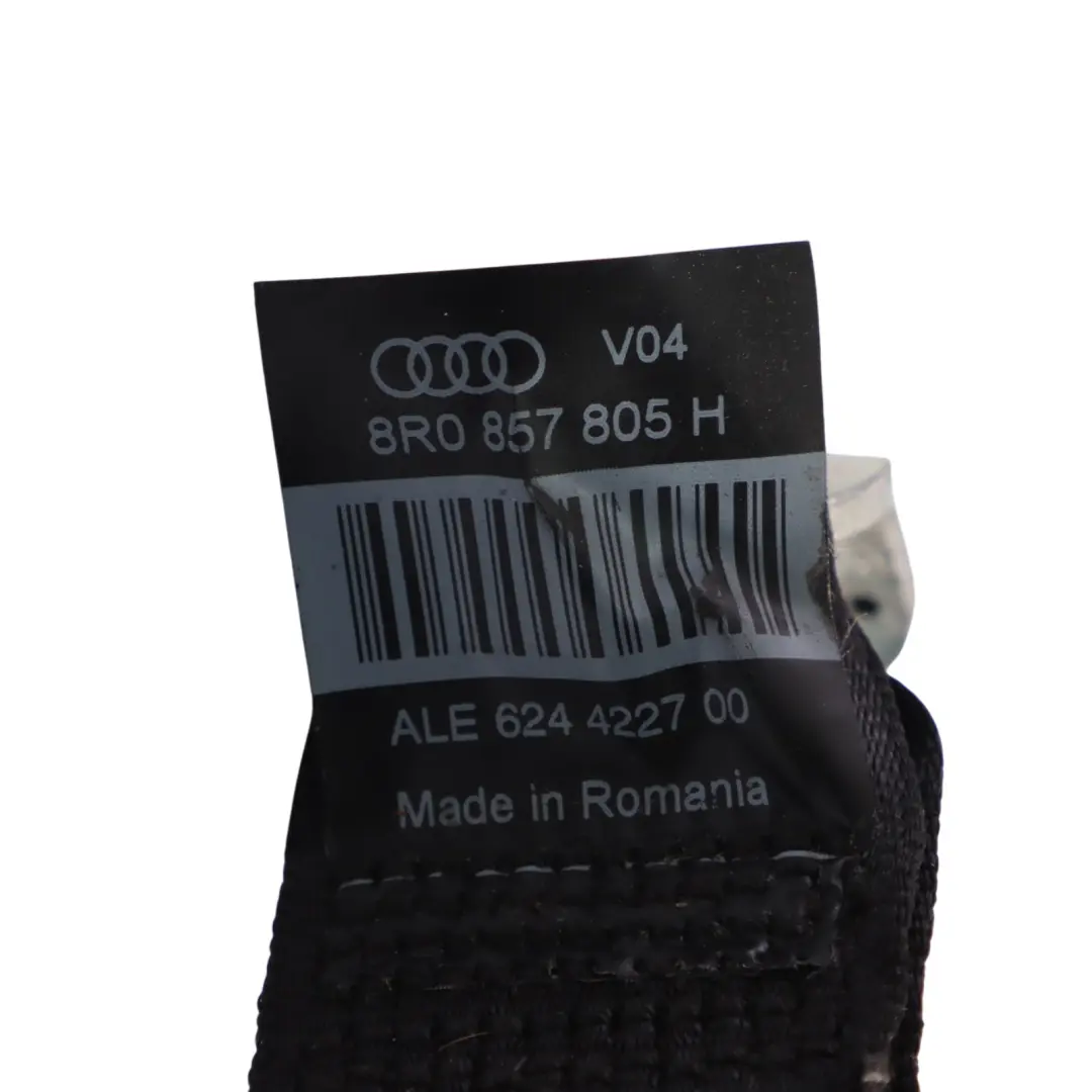 Cinturón De Seguridad Trasero Izquierdo Derecho Negro para Audi Q5 8R con número de pieza 8R0857805H Audi Q5 8R Cinturón De Seguridad Trasero Izquierdo Derecho Negro - SKU 8R0857805H - Número de pieza 8R0857805H