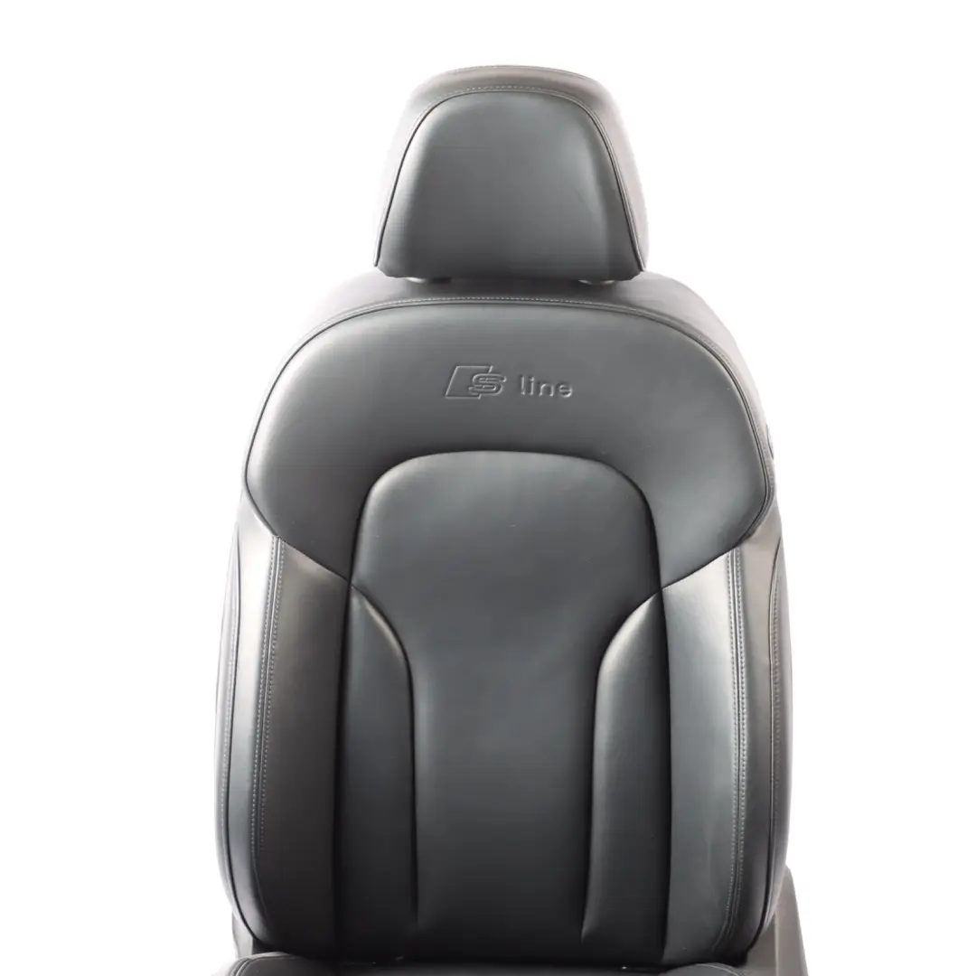 Audi Q5 8R Seat Front Left N/S Interior S-Line Heated Leather Soul Black - SKU RHD-8R0881805T-2 - Part number 8R0881805T