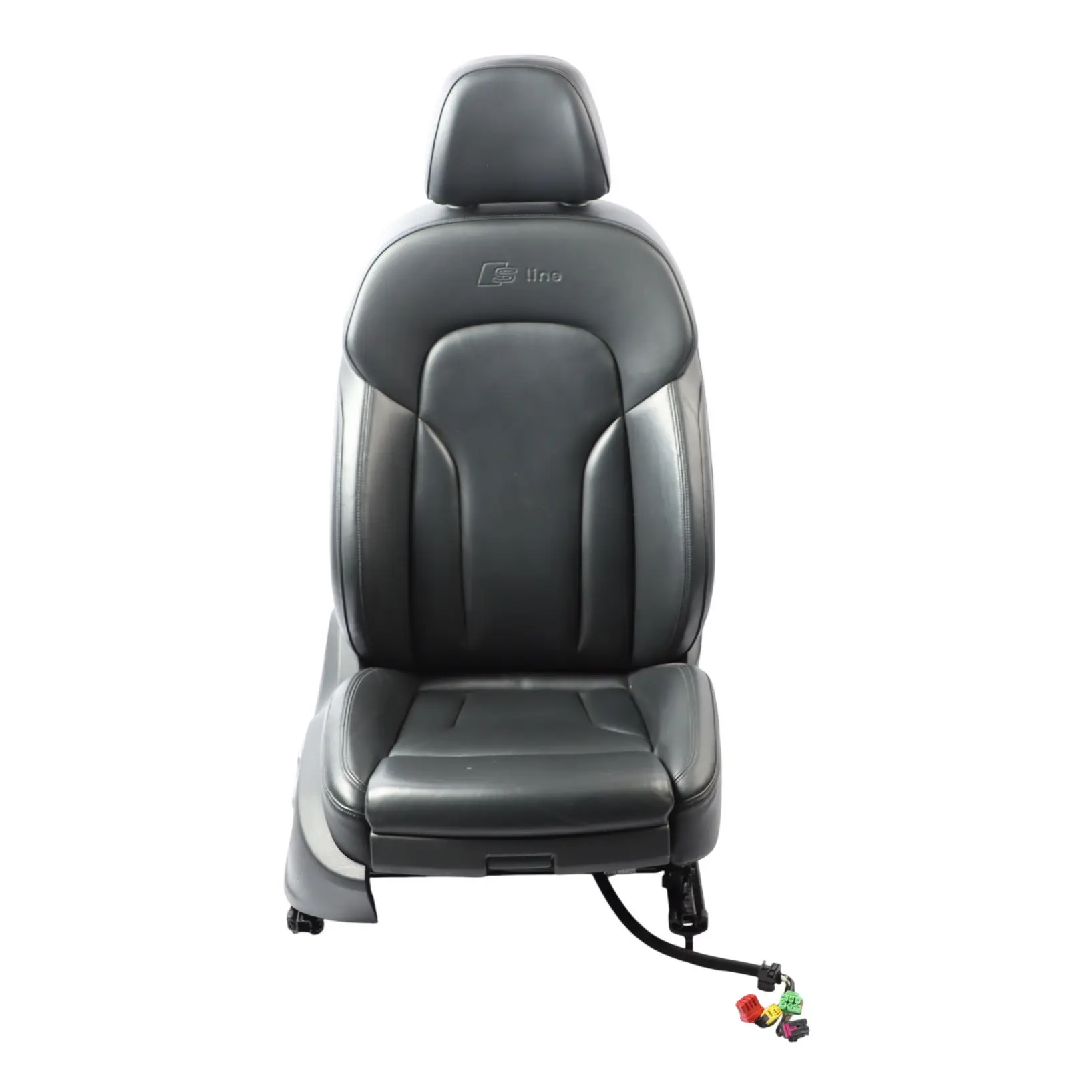 Audi Q5 8R Seat Front Right O/S Interior Memory S-Line Heated Leather Soul Black