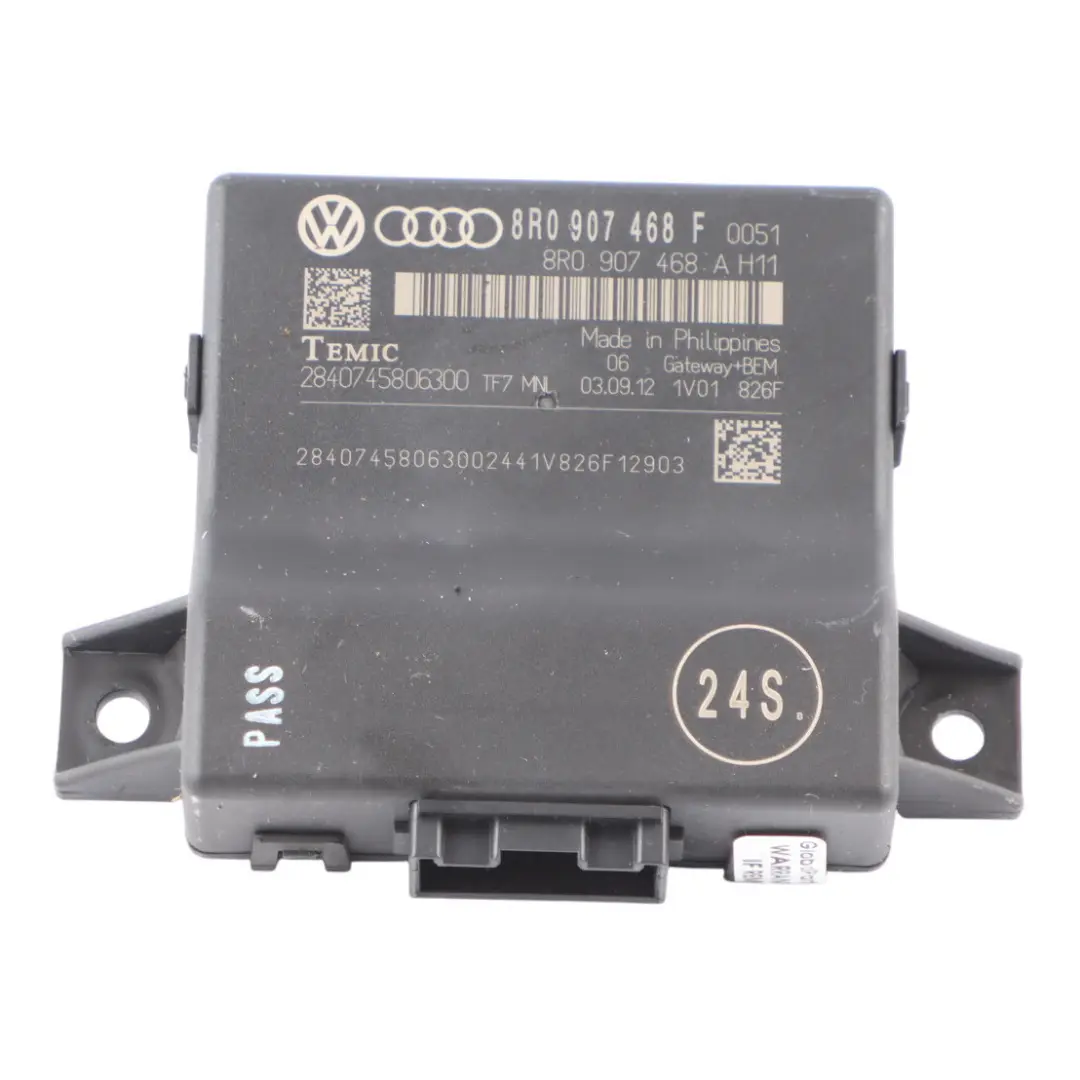 Diagnostic Interface Gateway Control Module Unit ECU Audi A5 8T - SKU 8R0907468F - Part number 8R0907468F