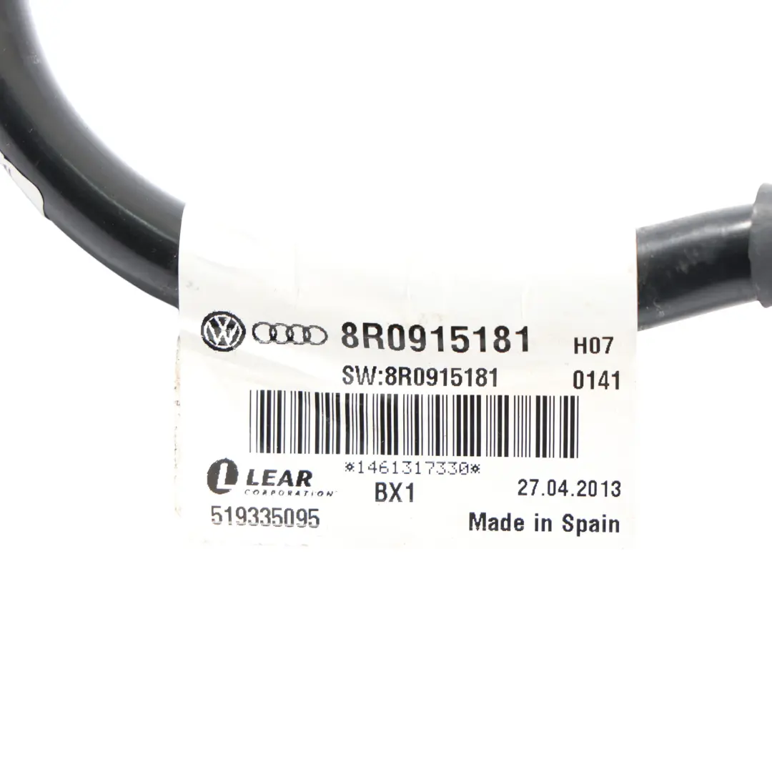Audi Q5 8R Negative Batterie Klemme Kabel Verdrahtung Batterie - SKU 8R0915181 - Teilenummer 8R0915181