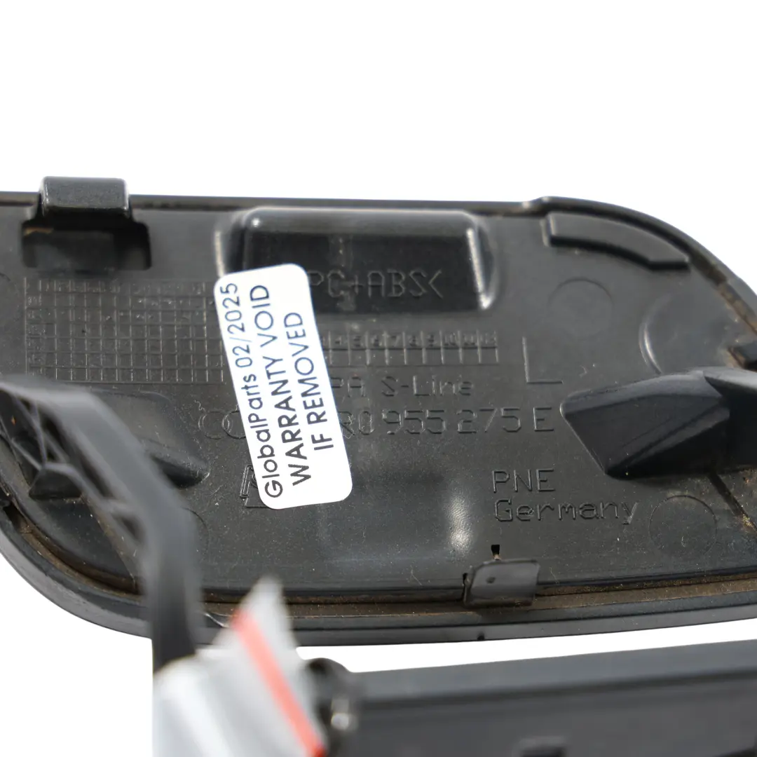 Schein Werferwasch Düsen Spritzdüse Vorne Links Phantomschwarz - Z9Y für Audi Q5 8R mit Teilenummer 8R0955275E Audi Q5 8R Schein Werferwasch Düsen Spritzdüse Vorne Links Phantomschwarz - Z9Y - SKU 8R0955275E-PHB - Teilenummer 8R0955275E