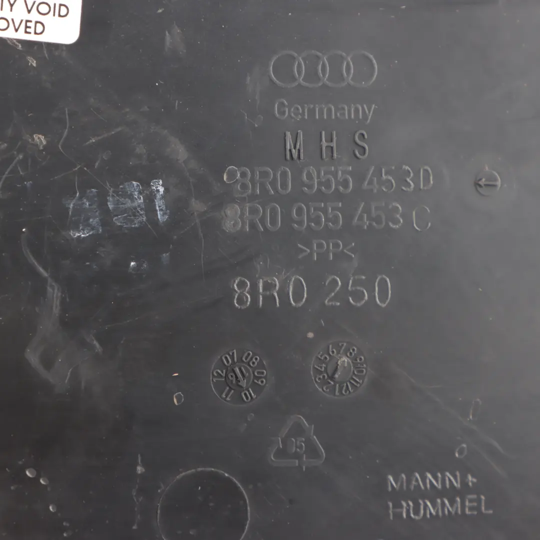 Front Windscreen Washer Tank Bottle Reservoir to Audi Q5 8R with Part number 8R0955453D Audi Q5 8R Front Windscreen Washer Tank Bottle Reservoir - SKU 8R0955453D - Part number 8R0955453D