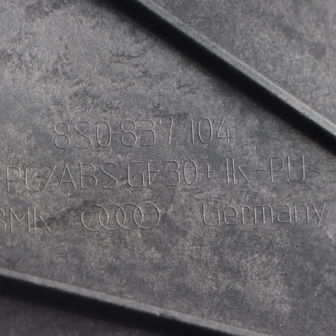 Front Speaker Bracket Mount Audio Door Right O/S to Audi TT FV with Part number 8S0837104 Audi TT FV Front Speaker Bracket Mount Audio Door Right O/S - SKU 8S0837104 - Part number 8S0837104