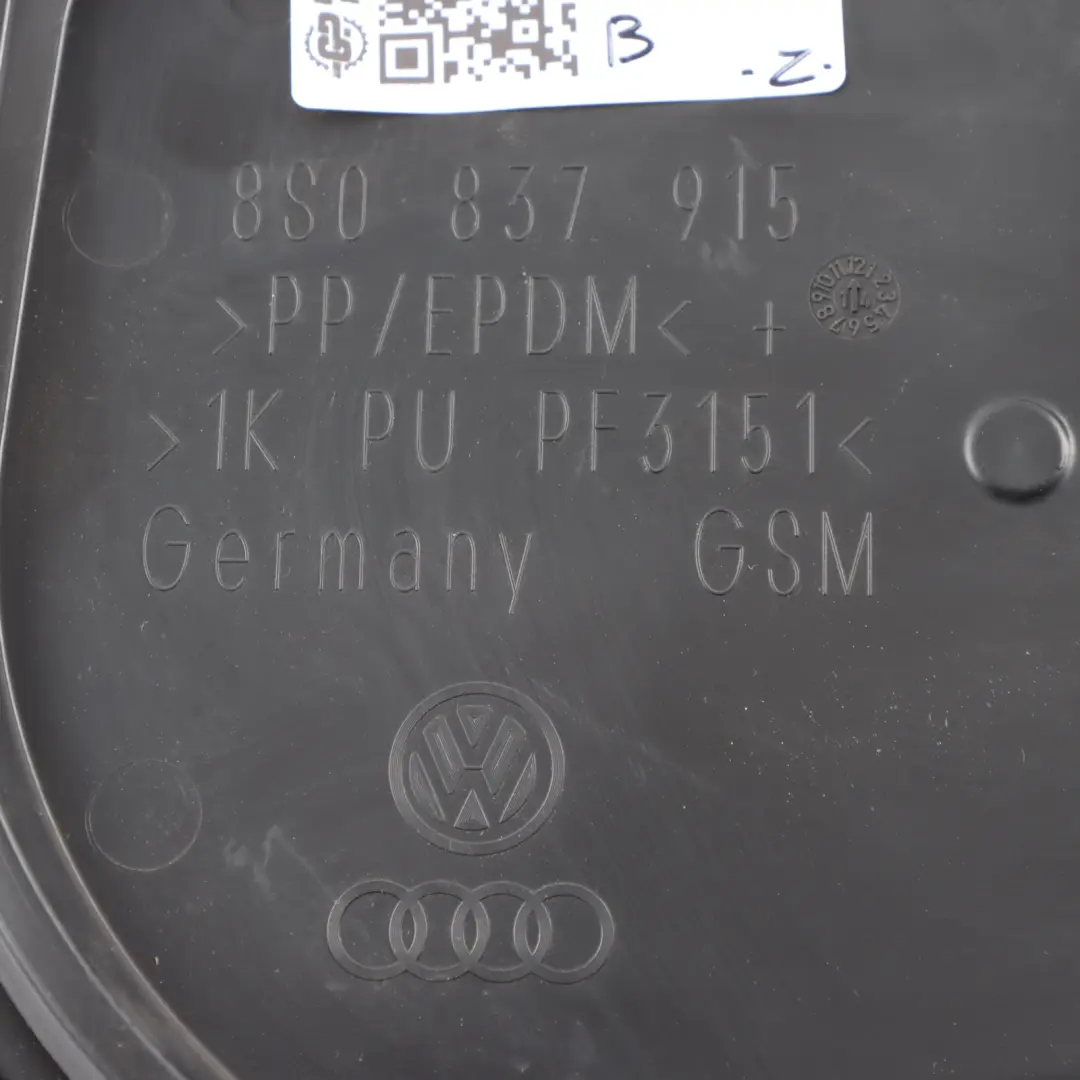 Tarjeta Puerta Delantera Izquierda Panel Interior Tapa 8S0837916 para Audi TT FV con número de pieza 8S0837915 Audi TT FV Tarjeta Puerta Delantera Izquierda Panel Interior Tapa 8S0837916 - SKU 8S0837915 - Número de pieza 8S0837915