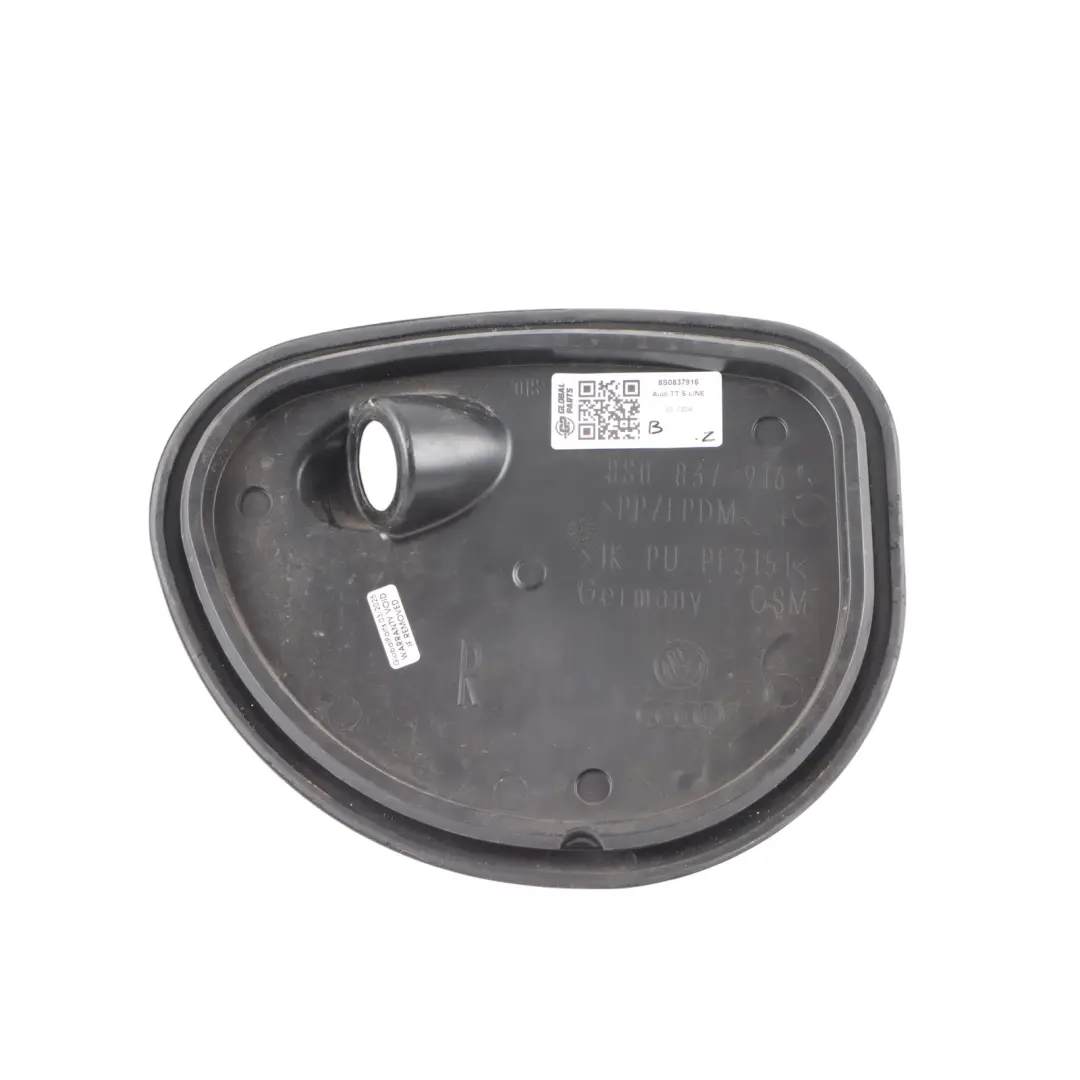 Puerta Delantero Derecho Moldura Exterior Cubierta Interior para Audi TT FV con número de pieza 8S0837916 Audi TT FV Puerta Delantero Derecho Moldura Exterior Cubierta Interior - SKU 8S0837916 - Número de pieza 8S0837916