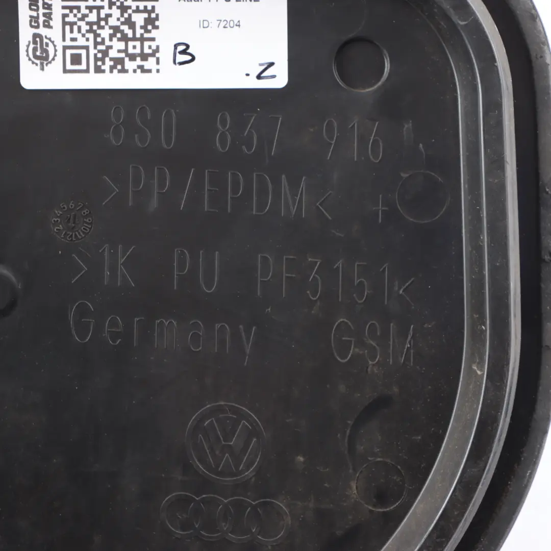 Garniture Panneau Intérieur Porte Avant Droite Audi TT FV - SKU 8S0837916 - Numéro de pièce 8S0837916