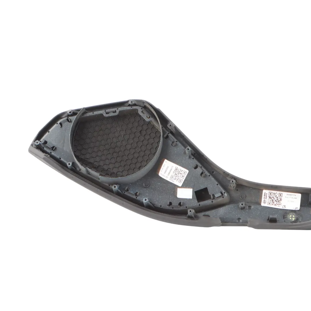 Audi TT FV Door Card Armrest Front Right O/S Speaker Grill Soul Black - SKU 8S0867174 - Part number 8S0867174