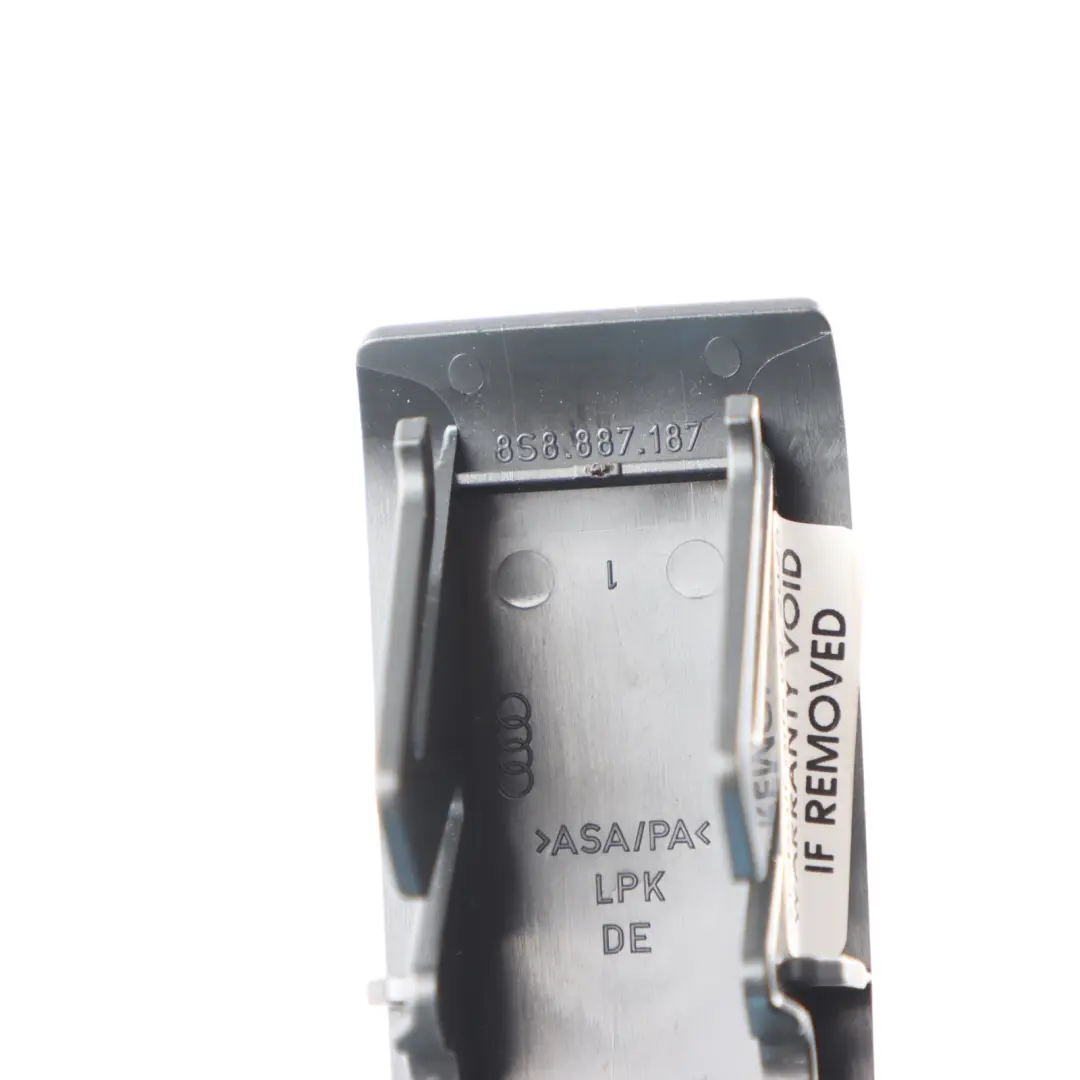 Audi TT FV Couvercle Isofix Arrière Guide Banc Support Montage Noire - SKU 8S8887187 - Numéro de pièce 8S8887187