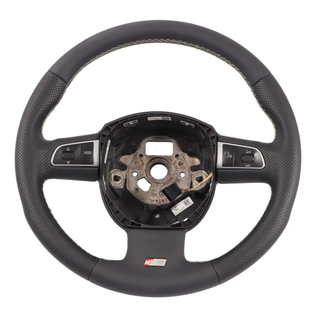 Lenkrad NEU Schwarz Leder Schaltwippen für Audi S5 8T mit Teilenummer 8T0419091D Audi S5 8T Lenkrad NEU Schwarz Leder Schaltwippen - SKU 8T0419091D-1 - Teilenummer 8T0419091D