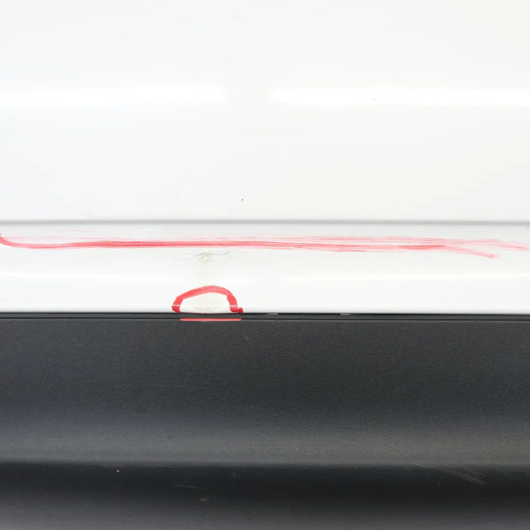 Bumper Trim Covering Panel Glacier White Pearl - S9R to Audi A5 8T Rear with Part number 8T0807067B Audi A5 8T Rear Bumper Trim Covering Panel Glacier White Pearl - S9R - SKU 8T0807067B-MGW - Part number 8T0807067B