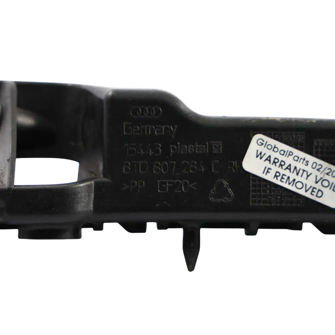 Supporto Staffa Paraurti Anteriore Destra per Audi A5 S5 8T con numero di parte 8T0807284C Audi A5 S5 8T Supporto Staffa Paraurti Anteriore Destra - SKU 8T0807284C - Numero di parte 8T0807284C