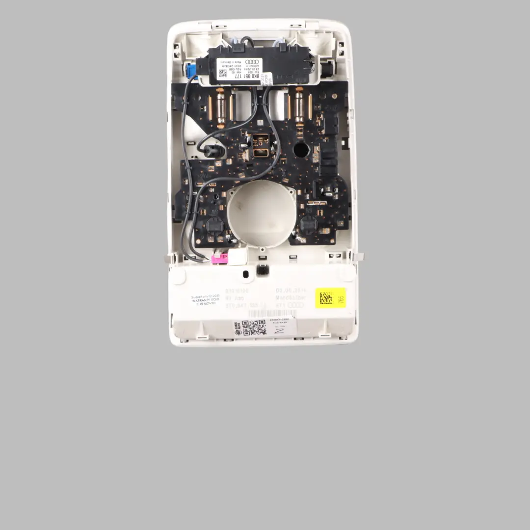 Headliner Courtesy Roof Interior Reading Light Lamp Panel to Audi A4 B8 with Part number 8T0947135BE Audi A4 B8 Headliner Courtesy Roof Interior Reading Light Lamp Panel - SKU 8T0947135BE - Part number 8T0947135BE
