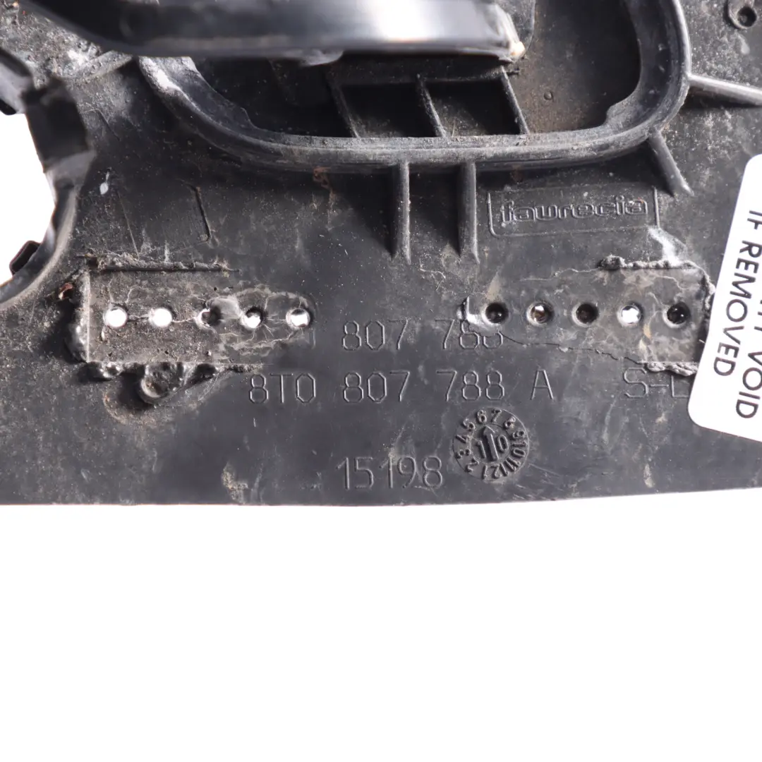 Audi A5 8T Headlight Washer Nozzle Trim Bracket Flap Right O/S Phantom Black Z9Y - SKU 8T0955636-PHB - Part number 8T0955636