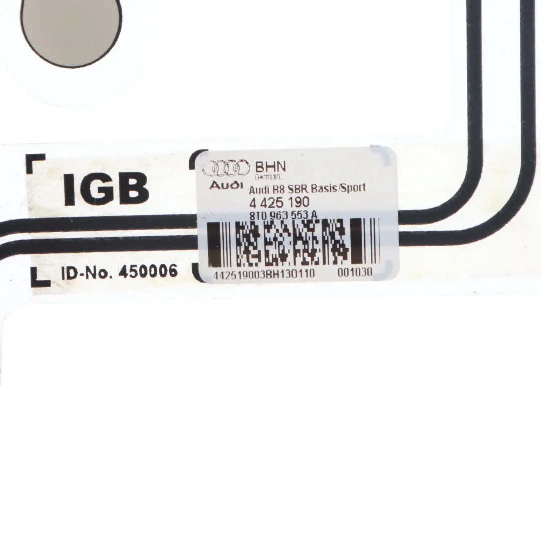 Audi A4 B7 Belegung Matte Vordersitz Sensor Matte Steuergerät - SKU 8T0963553A - Teilenummer 8T0963553A