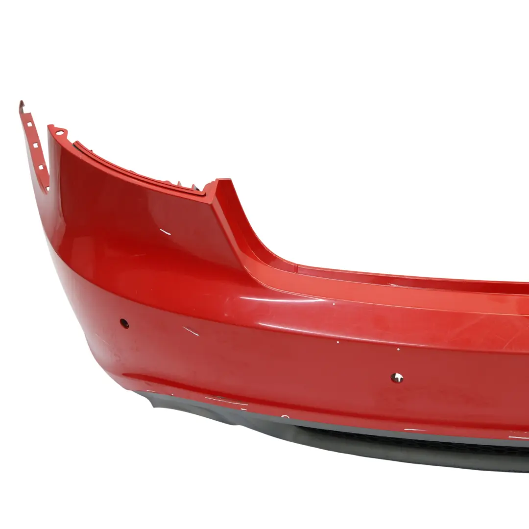 Bumper Trim Panel Covering Brilliant Red - Y3J to Audi A5 8T Coupe Rear with Part number 8T8807303C Audi A5 8T Coupe Rear Bumper Trim Panel Covering Brilliant Red - Y3J - SKU 8T8807303C-BRR - Part number 8T8807303C